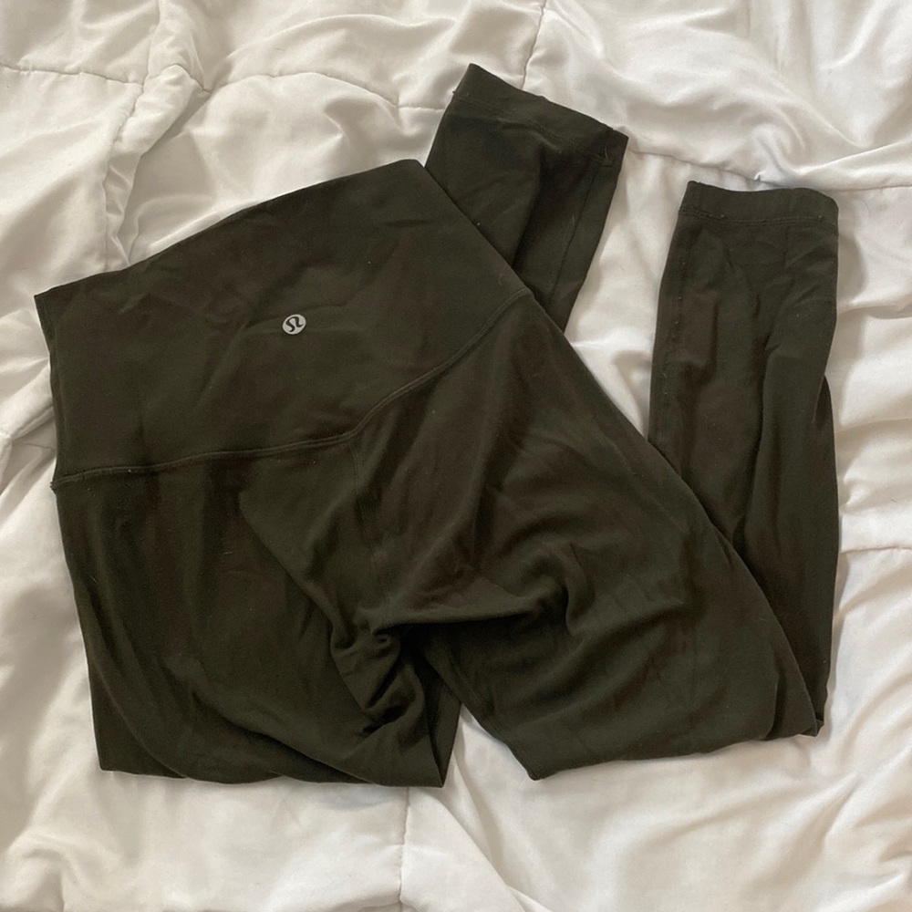 lululemon green Align Crop size 2